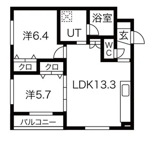 デイトナ【1階】の間取り