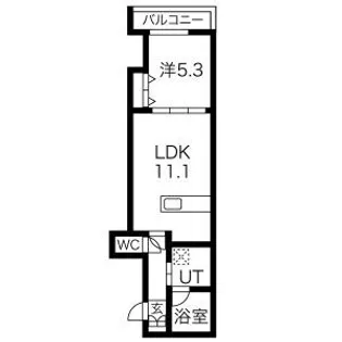 クローバーパーク千歳【2階】の間取り