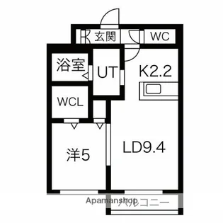 エレガント真々地【2階】の間取り