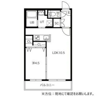 GARE 千歳(ガレ千歳)【0202号室】の間取り
