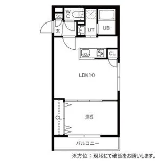 GARE 千歳(ガレ千歳)【0206号室】の間取り