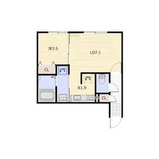 POLKU(ポルク)【3階】の間取り