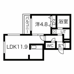 ZABO HILLS CHITOSE【4階】の間取り