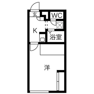 フィリップ千歳【1階】の間取り