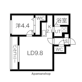 ライトベル共栄町【4階】の間取り