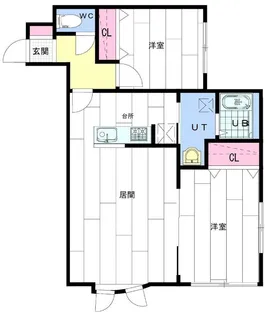 ピーナッツ厚別【3階】の間取り