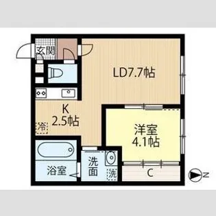 ASITA大曲【4階】の間取り