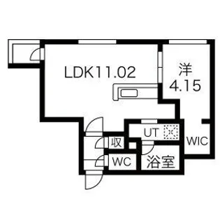 Reve新札幌【4階】の間取り