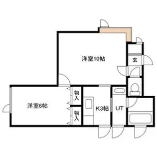 K・Tハイツ【2階】の間取り