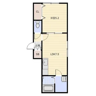 リオマーニ デュオ【1階】の間取り