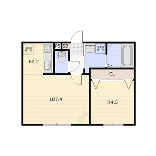 ALIVIO信濃(アリビオ)【2階】の間取り