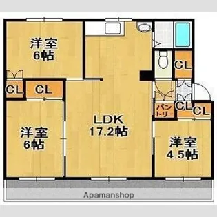 HORSE WIN 8【4階】の間取り