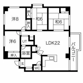 ロマンコート【4階】の間取り