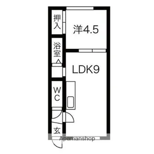 タウンコーポⅠ【B号室】の間取り