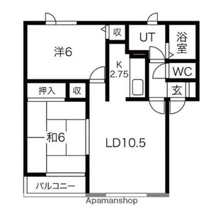 ハイセレール桜町【1階】の間取り