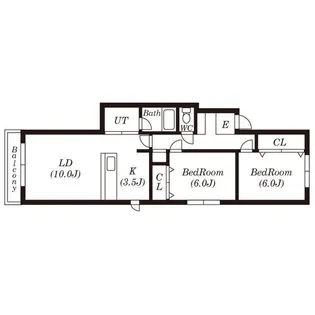 プラダヒル【202号室号室】の間取り