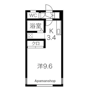 クリア恵庭【202号室】の間取り