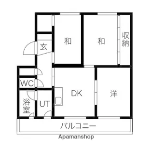パークヒルズ真々地Ⅱ【207号室】の間取り