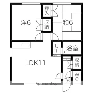 文京ハイツ【201号室】の間取り