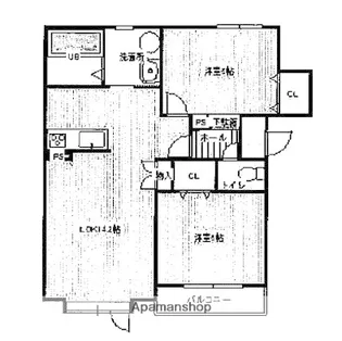 ノースフラットⅢ【1階】の間取り