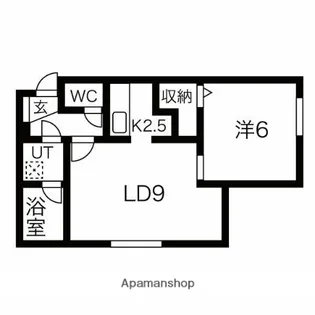 グラシアス【105号室】の間取り