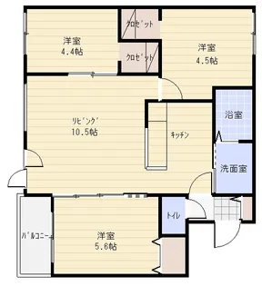 TONY VILLAGE KYOEI【5階】の間取り