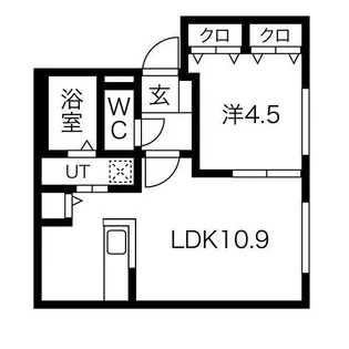エスグラン大谷地【4階】の間取り