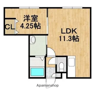 マリオット千歳【2階】の間取り