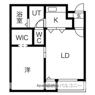 CONTRAIL高台(コントレイルタカダイ)【1階】の間取り