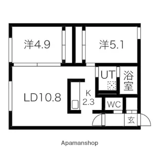 クラシックブルー【1階】の間取り