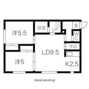 クラシックブルー【2階】の間取り