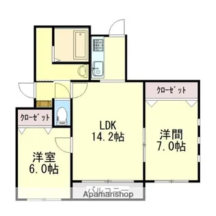 フレグランス恵庭【301号室】の間取り