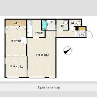 LIFELINE7(ライフラインセブン)【1階】の間取り