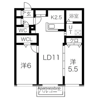 メゾン・ド・ソレイユA【3階】の間取り