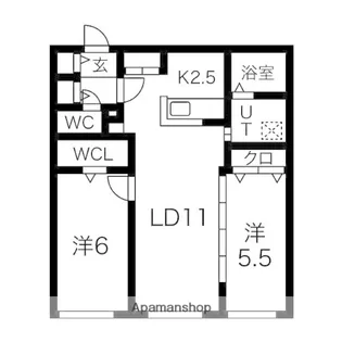 メゾン・ド・ソレイユA【1階】の間取り