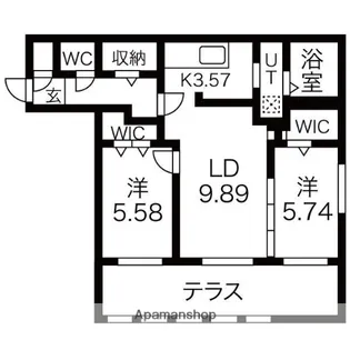SHIRAZ(シラーズ)【1階】の間取り