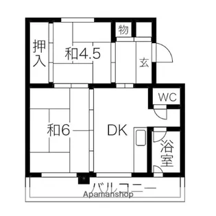 パークヒルズ真々地Ⅰ【502号室】の間取り
