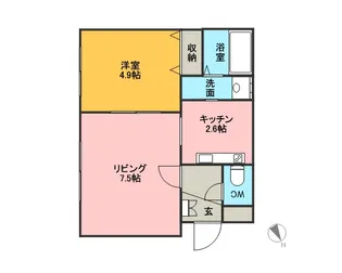 緑ヶ丘ロジュマン【401号室】の間取り