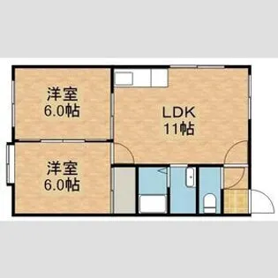 グランドパレス真栄【202号室号室】の間取り