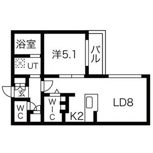AO AKUA CTS (アオアクアシーティーエス)【2階】の間取り