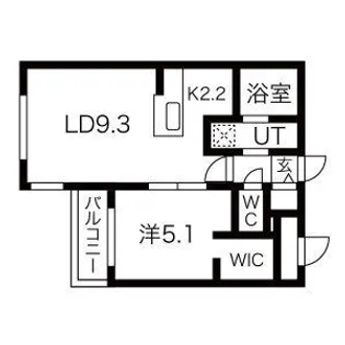 AO AKUA CTS (アオアクアシーティーエス)【3階】の間取り