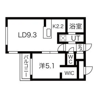 AO AKUA CTS (アオアクアシーティーエス)【3階】の間取り