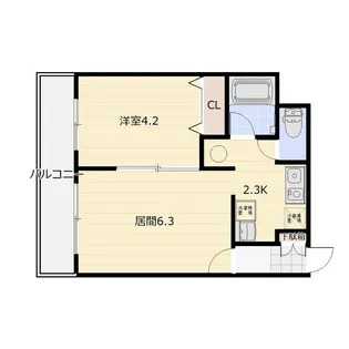 フルールブローニュ【2階】の間取り