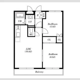 サントピア【401号室号室】の間取り