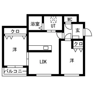 旭ヶ丘ヒルズ【4階】の間取り