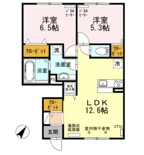 BRILLER【1階】の間取り