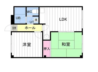 アルファレジデンス新札幌【111号室】の間取り