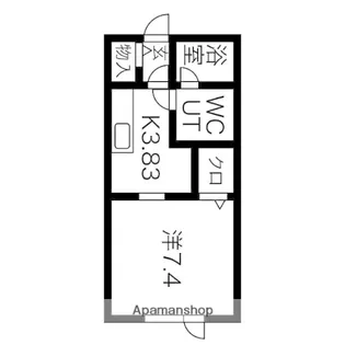 ポプリ末広7丁目【206号室】の間取り