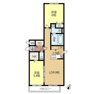 アトランティス朝日【5階】の間取り