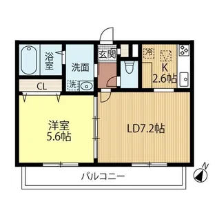 アトランティス朝日【3階】の間取り